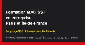 Formation MAC SST en entreprise à Paris et en Île-de-France